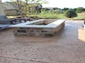 Rectangle Cultured Stone Firepit